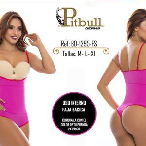 Womens PITBULL Jeans BD-1295 L Bodysuit Pink